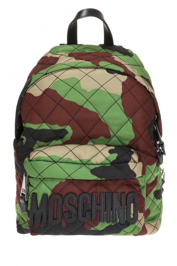 Green Camo backpack Moschino Jil Sander Tangle large leather